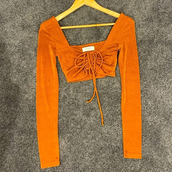 FIRST MUSE 🧡 TALIA TIE FRONT TOP 🧡 - Picture 2 of 13